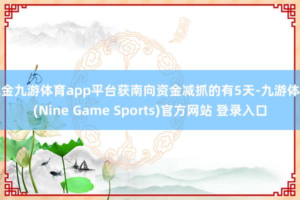 现金九游体育app平台获南向资金减抓的有5天-九游体育(Nine Game Sports)官方网站 登录入口