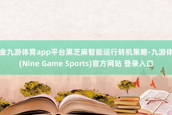 现金九游体育app平台黑芝麻智能运行转机策略-九游体育(Nine Game Sports)官方网站 登录入口